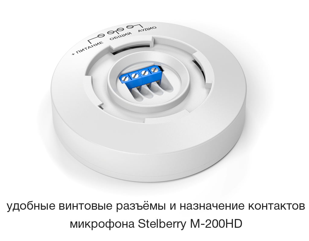 В STELBERRY M-200HD мы применили удобные винтовые разъёмы