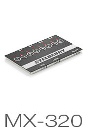 MX-320 - 4-канальный профессиональный цифровой аудиомикшер звука с раздельной регулировкой усиления и произвольным смешиванием каналов